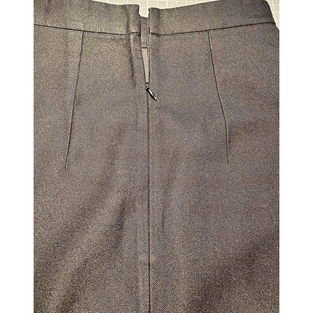 YVES SAINT LAURENT France Autumn 2010 Black Pencil Skirt F36 US 4 Wool Silk - Picture 11 of 16